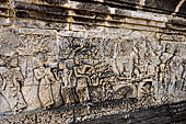 Candi Panataran - Main Temple. Krishnayana reliefs. 